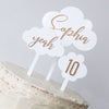 Cake topper "3 clouds" | personalised
