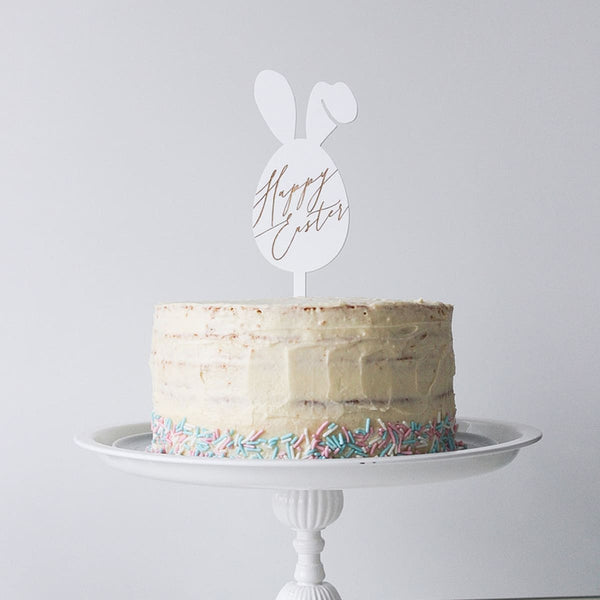 Cake Topper "Happy Easter" aus Acryl