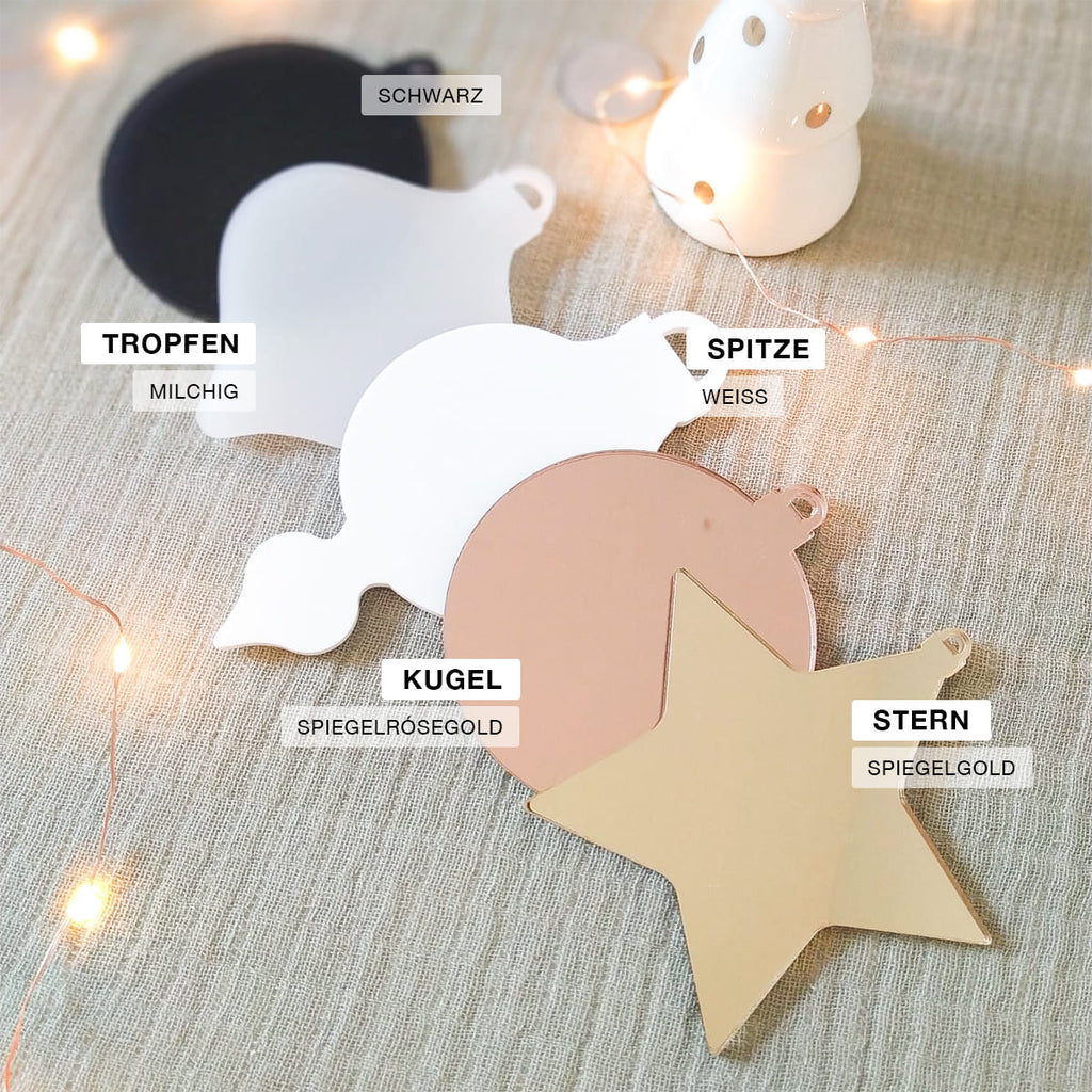 Christbaumschmuck "Initialen" | personalisiert