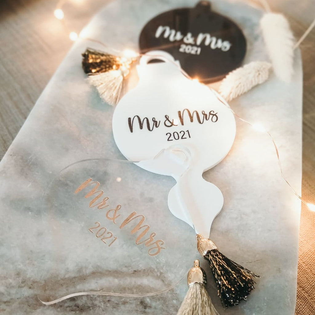 Christbaumschmuck "Mr & Mrs" | personalisiert