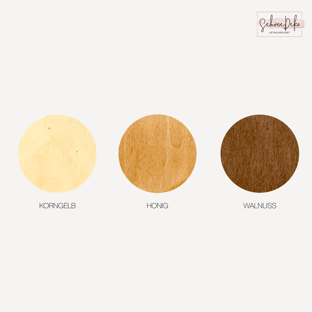 Holzschild - Buchstabe mit Ranke