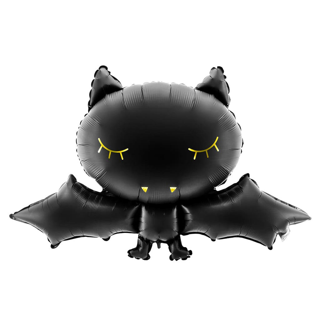 Folienballon "Fledermaus" - Schwarz/Gold - 80 x 52cm