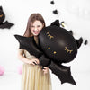 Foil balloon "Bat" - black/gold - 80 x 52cm