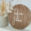 Wooden sign 3D writing, personalised