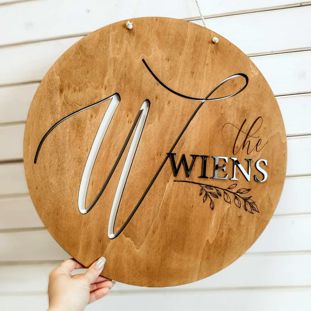 Familienschild Charlotte, personalisiert