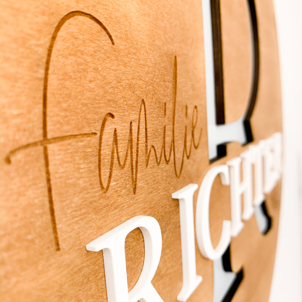 Family sign Sky, personalised