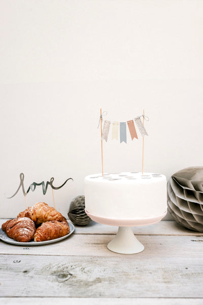 Cake topper - Cake topper garland Elegant, size 20 cm