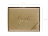 Guest book bound in kraft paper with golden inscription - 22 pages