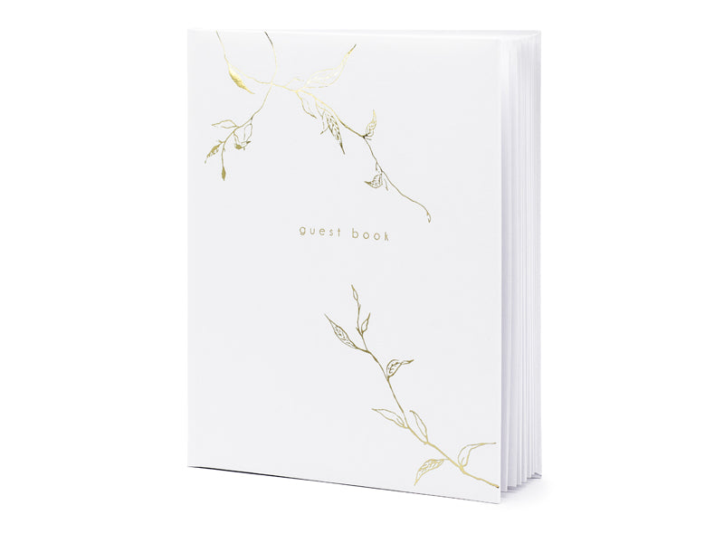 Guest book with golden design - 22 pages