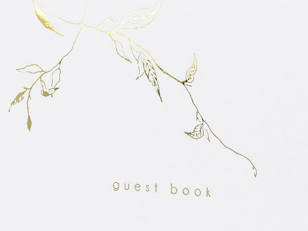 Guest book with golden design - 22 pages