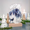 Karte aus Acryl zu Weihnachten