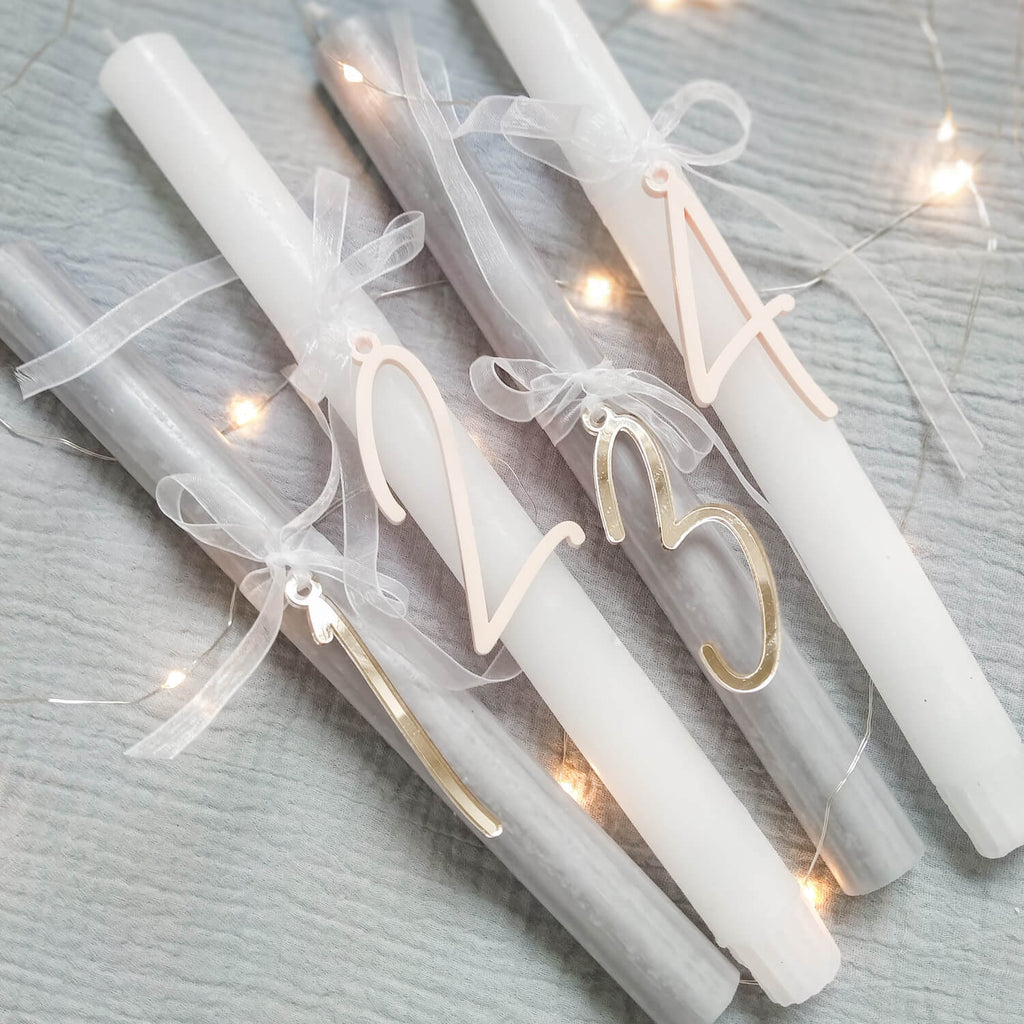Kerzenanhänger Zahlen Advent