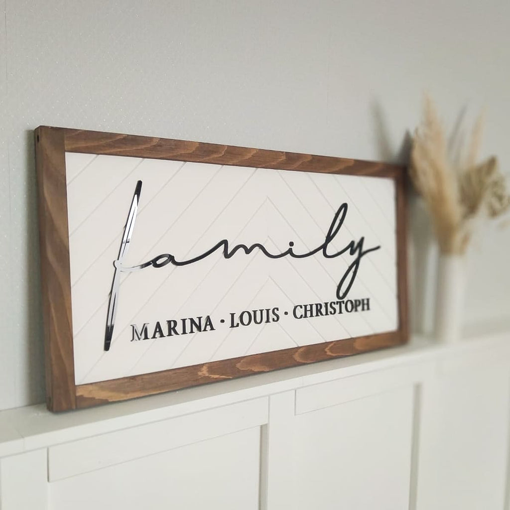 Holzschild "Parker" Shabby | personalisiert