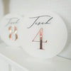 Table number made of acrylic glass | theme 7
