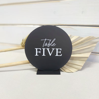 Tischnummer aus Acrylglas | Design 3