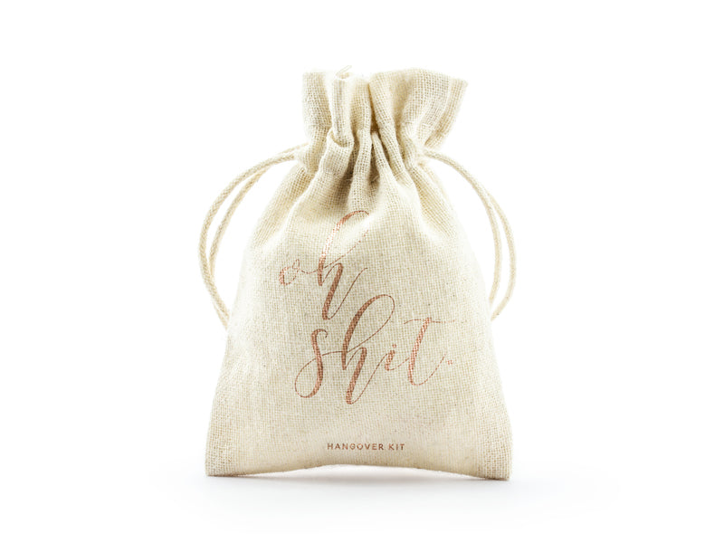10x Hangover Kit bags "Oh shit", size 10 x 15 cm
