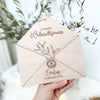 Wunschzettel an Weihnachtsmann | Briefumschlag aus Holz personalisiert