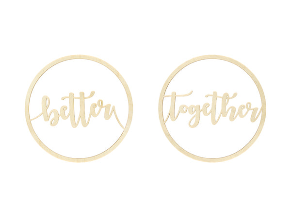 Wooden Chair Sign "Better Together" - 28 cm