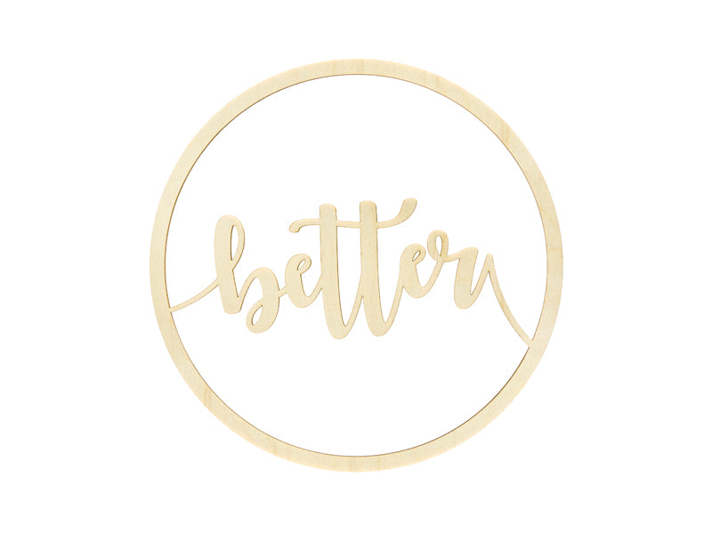 Holz Stuhlschilder "Better Together" - 28 cm