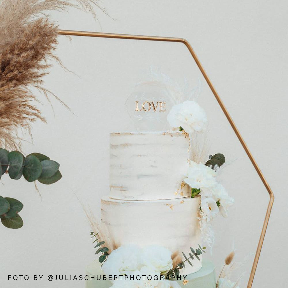 cake topper hochzeit acryl 3d 