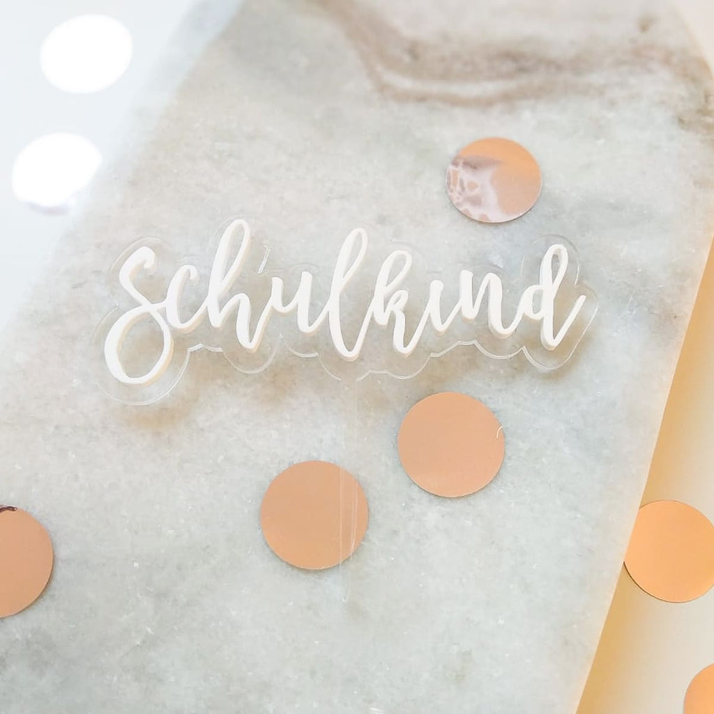 Cake topper "school child"