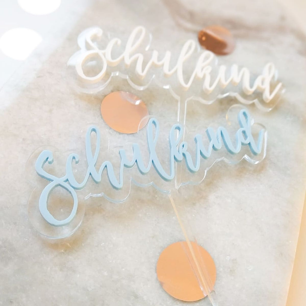 Cake topper "school child"