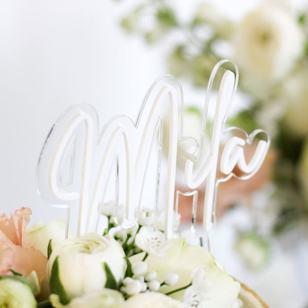 Personalisiertes Hochzeitstorten-Topper Aus Holz – Mit Initialen & Datum, Elegantes Blatt-Design Als Andenken