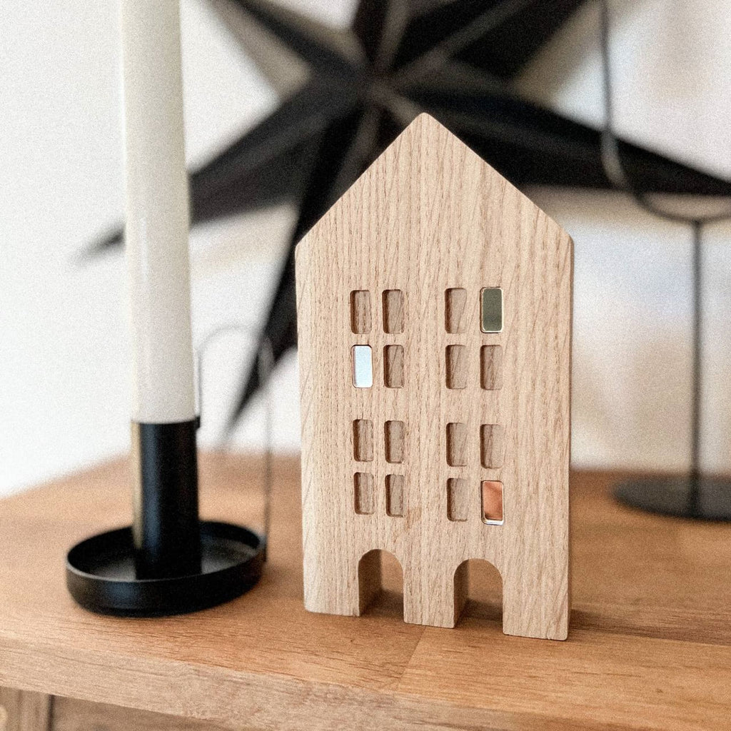 Deko Häuschen aus Holz "Visby"