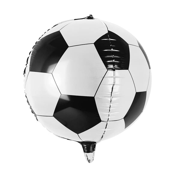 Folienballon "Fußball" - Schwarz/Weiß - Ø 40 cm