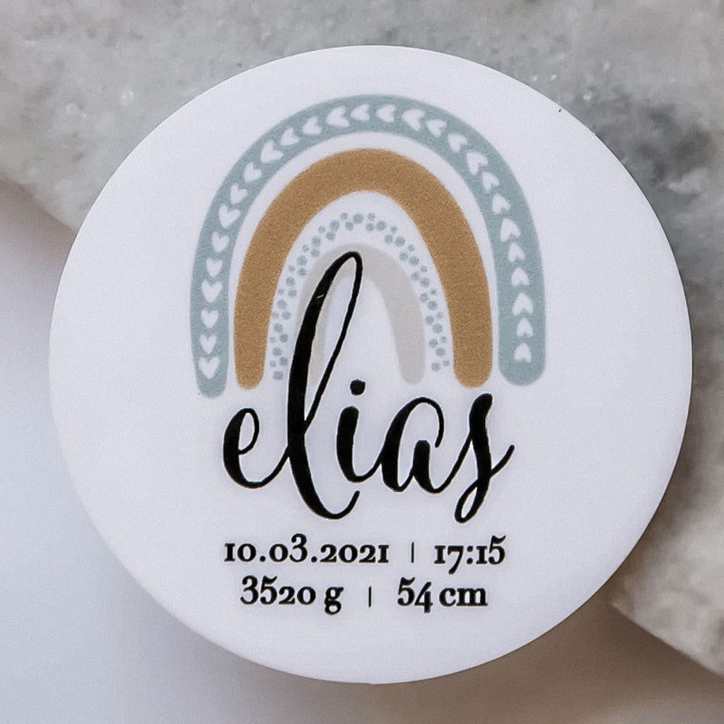 Geburtsmagnet aus Acryl | Personalisiert