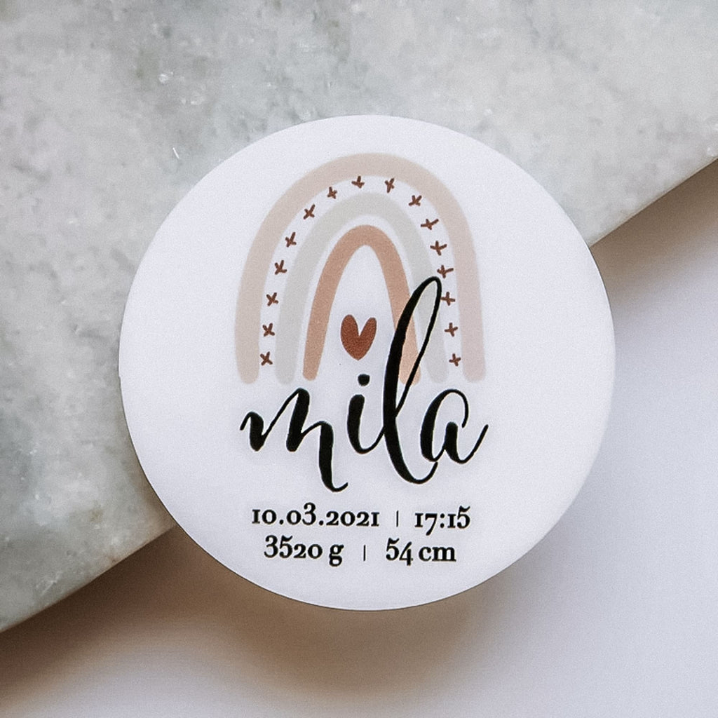 Geburtsmagnet aus Acryl | Personalisiert