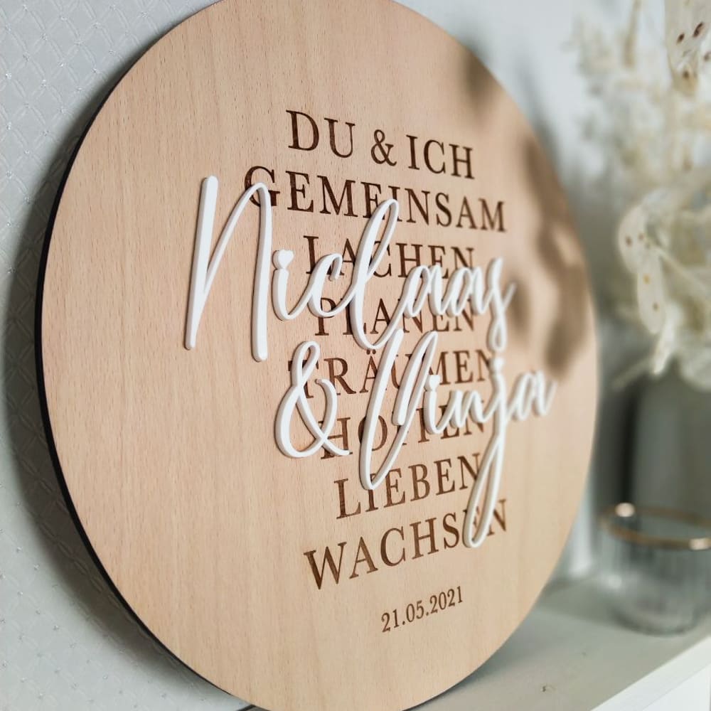 holzschild mit spruch