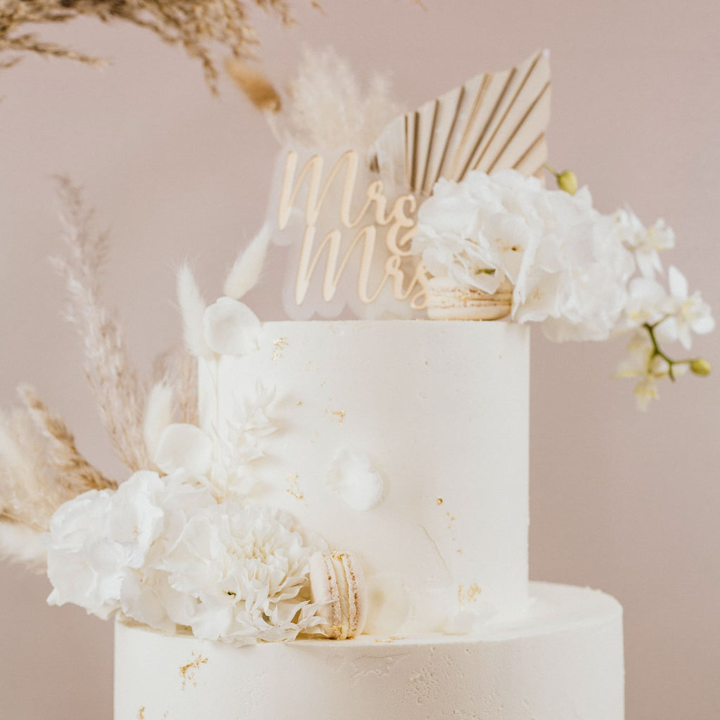 Cake Topper Hochzeit "Mr & Mrs" aus Acryl