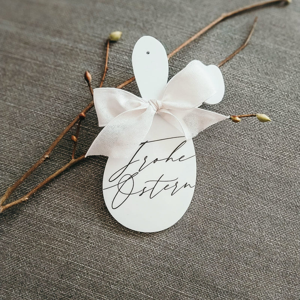 Osterei "Frohe Ostern"
