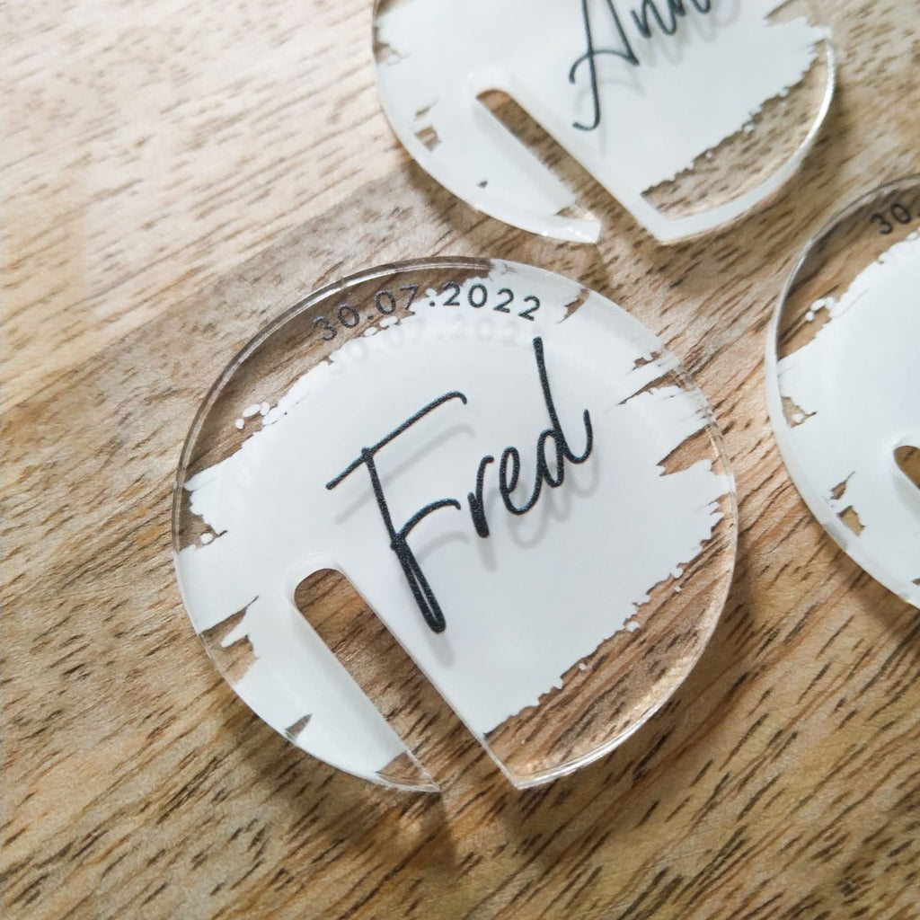 Personalisierte Drinkmarker aus Acryl | Glasmarker | Getränkemarkierer