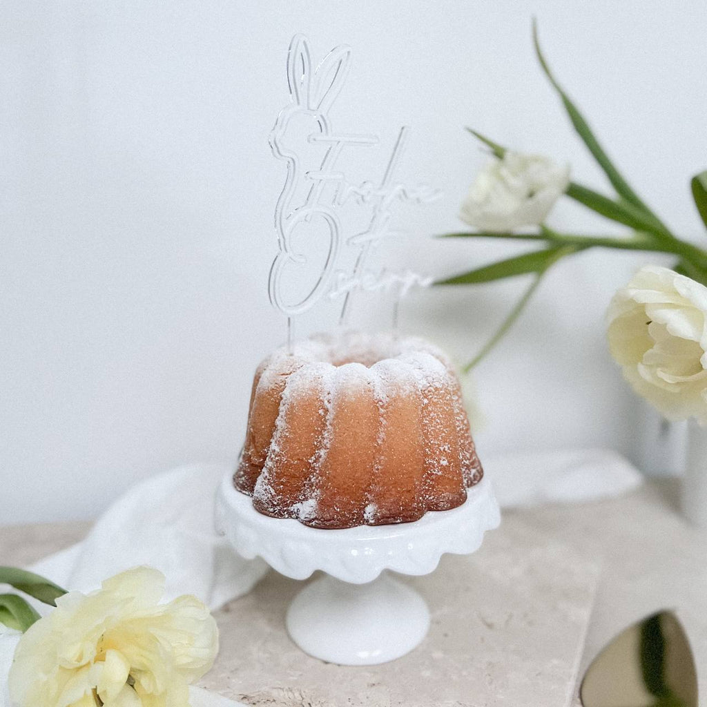 Cake Topper "Frohe Ostern" aus Acryl in 3D