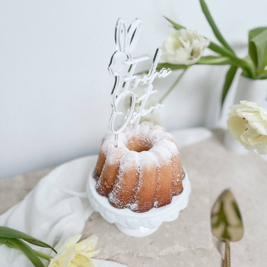 Cake Topper "Frohe Ostern" aus Acryl in 3D