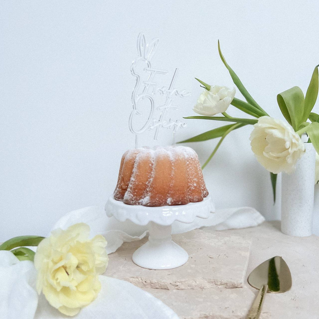 Cake Topper "Frohe Ostern" aus Acryl in 3D