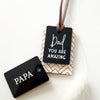 "YOU ARE AMAZING" Schlüsselanhänger aus Acryl und Holz | personalisiert