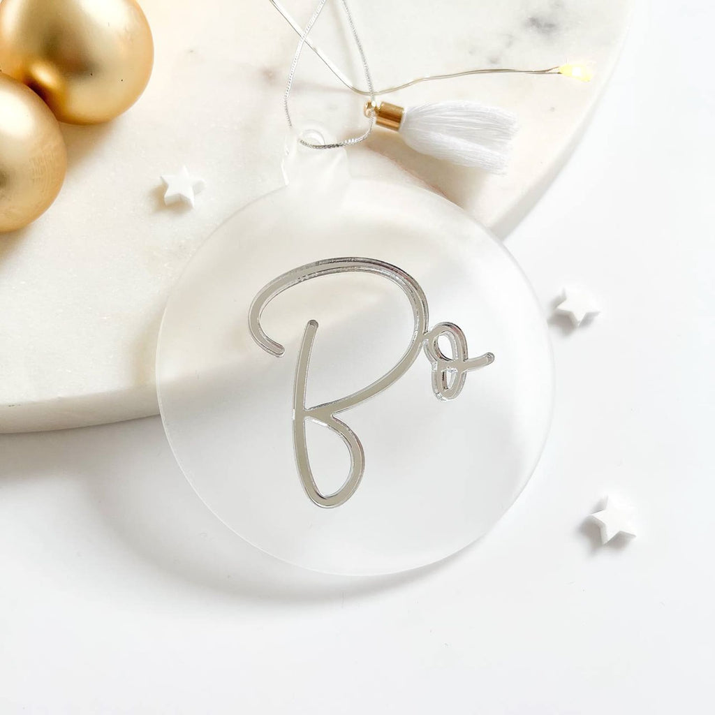 Weihnachtskugel Personalisiert aus Acryl “Kugel mit 3D Namen“