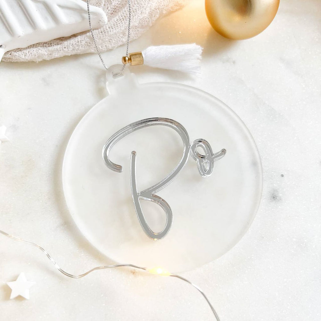 Weihnachtskugel Personalisiert aus Acryl “Kugel mit 3D Namen“